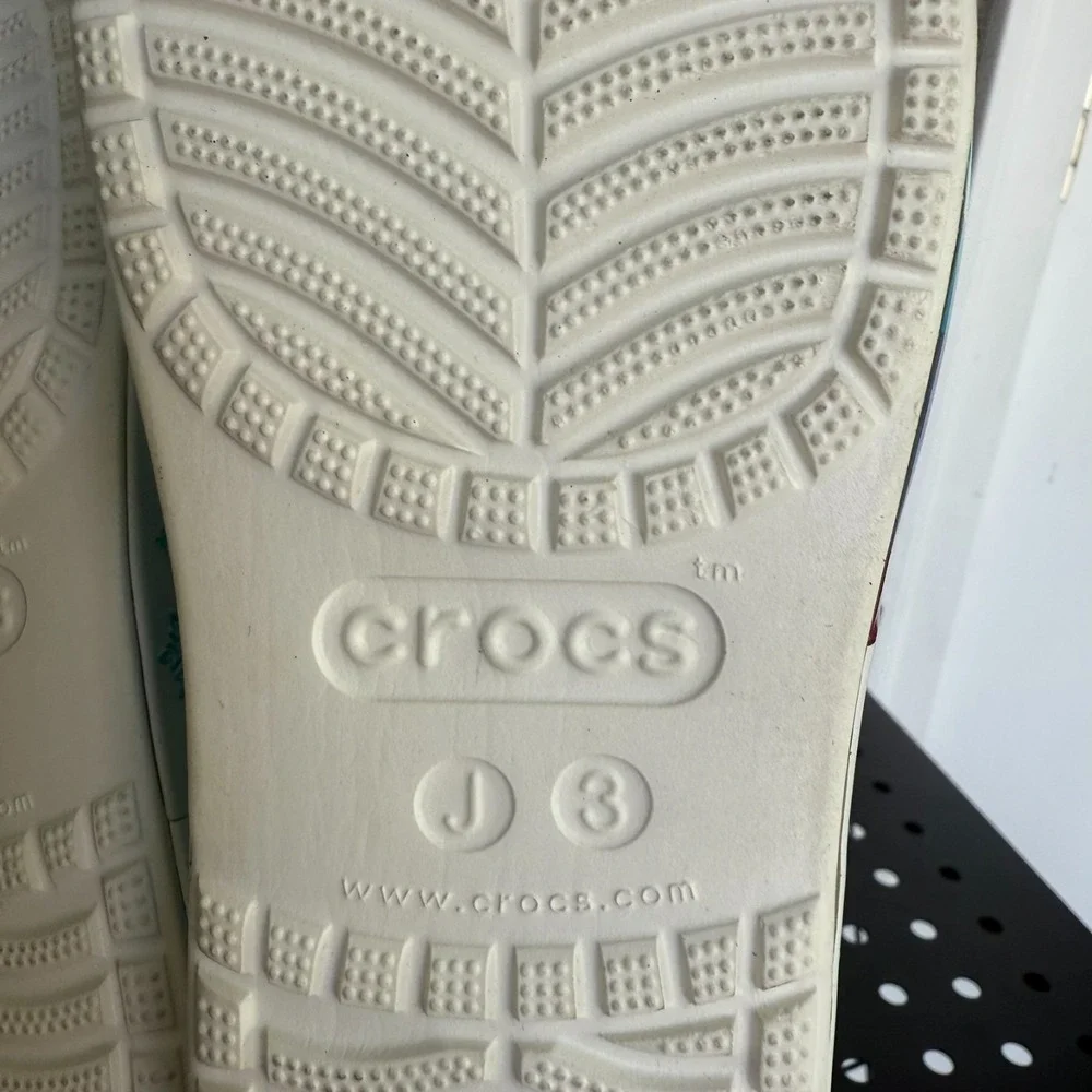 Crocs x Disney Frozen‎ Elsa Anna Rain Boots Girls J3 Blue Pull On Waterproof